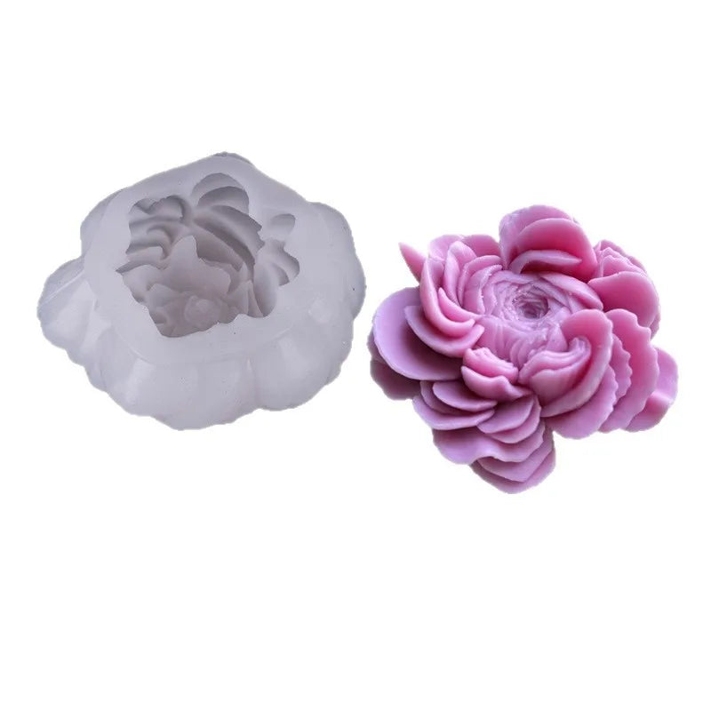 3D Flower Silicone Mold – DIY Candle Soap Resin Chocolate