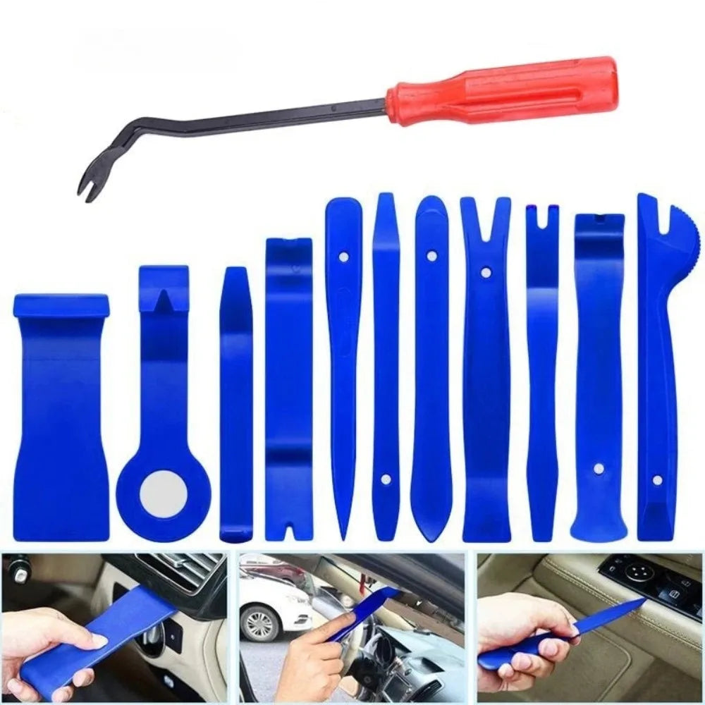12-Pc Plastic Car Trim Removal Tool Kit – No-Scratch Panel Pry