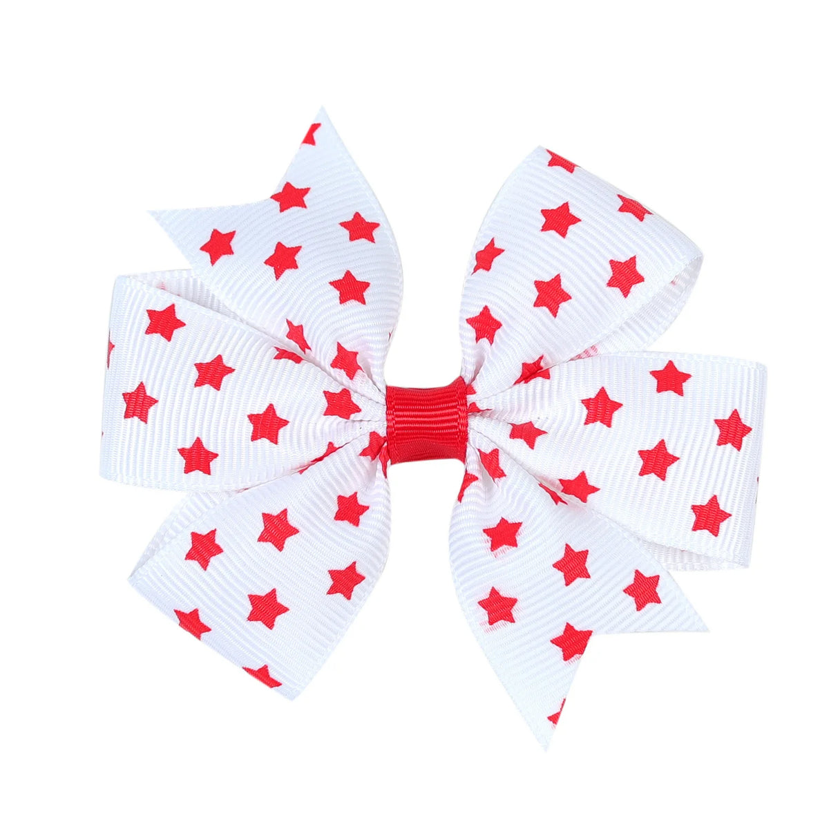 2-Pack 4th of July Hair Bows – Patriotic Star Clips for Girls