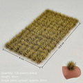 120PCS Self-Adhesive Grass Tufts 8mm – Miniature Landscape Modeling