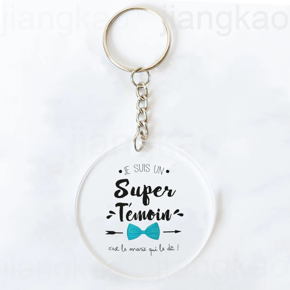 "I'm Such A Great Witness" Acrylic Keychain Wedding Gift
