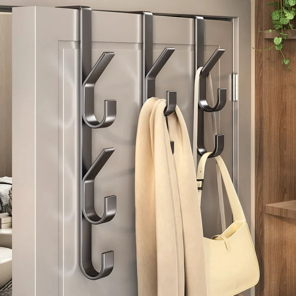 Over-the-Door Metal Hook Rack – No-Drill Handbag Hanger