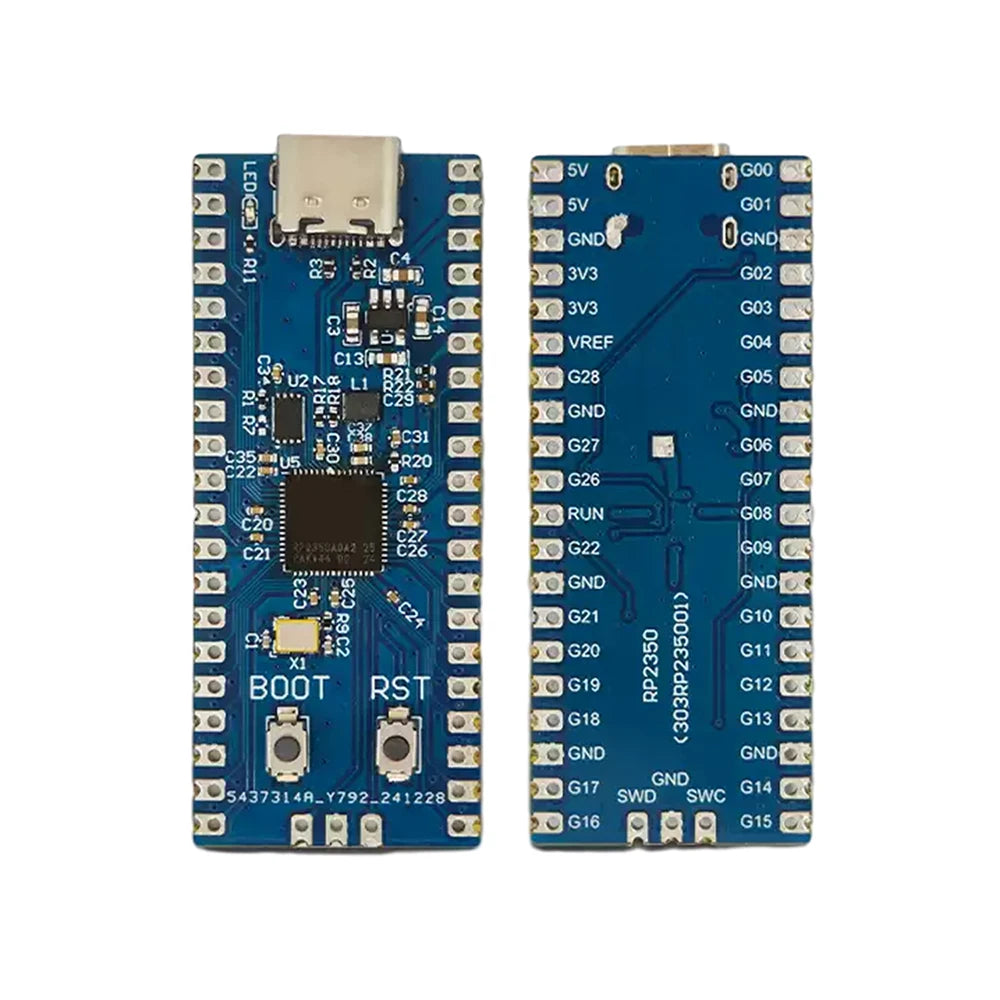 RP2350A Microcontroller Dev Board – Type-C & USB-A Variants