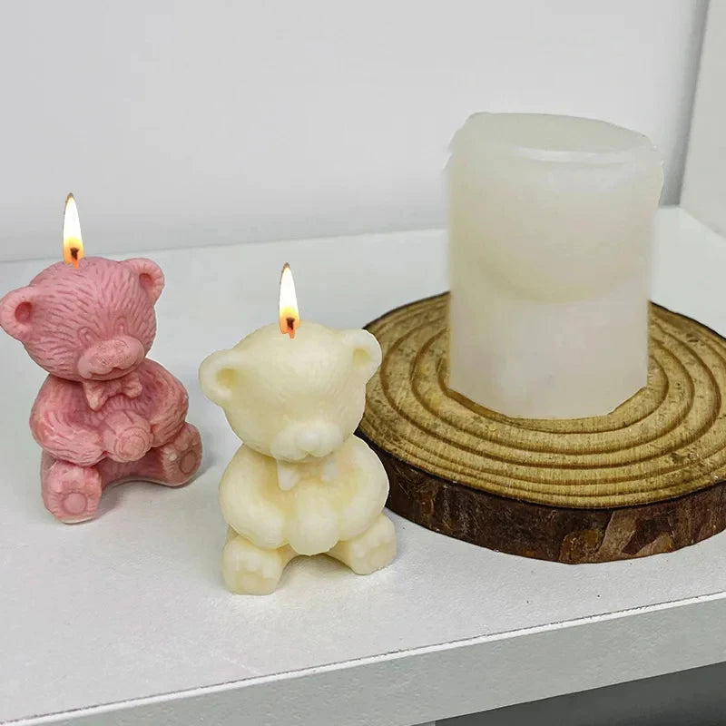 Bear Hug Ball 3D Silicone Mold – Candle Soap Resin DIY Craft