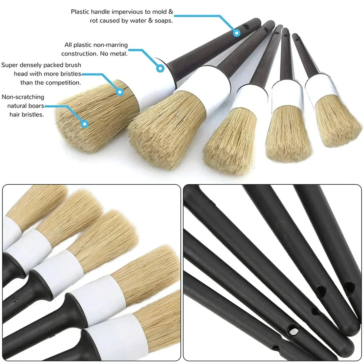 Car Detailing Brush Set – Brushes, Sponges & Towels | kkjoy