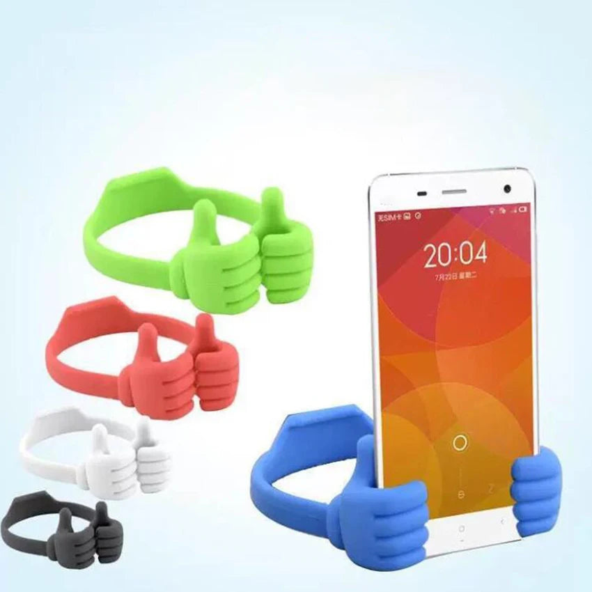 Thumbs-Up Phone Stand | Flexible Plastic Tablet & Phone Mount