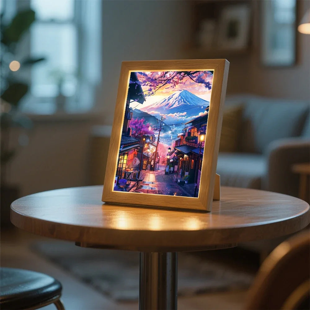 Tokyo Japan LED Light Painting – 2-in-1 Wall & Desk Lamp