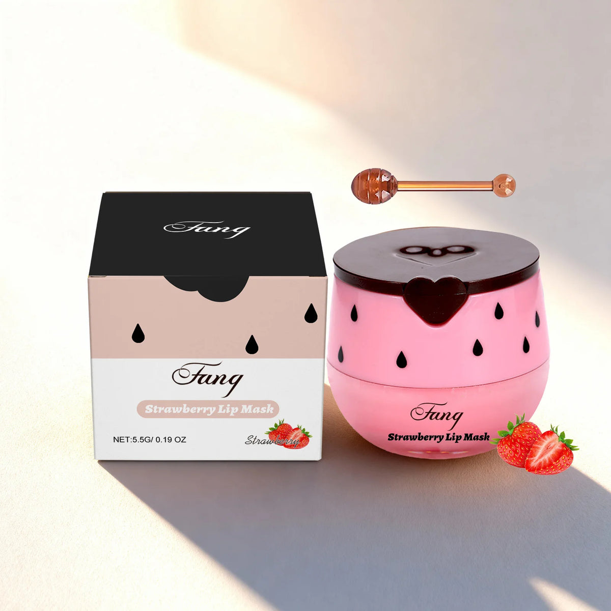 Strawberry Honey Lip Sleep Mask – Overnight Nourishing Lip Care
