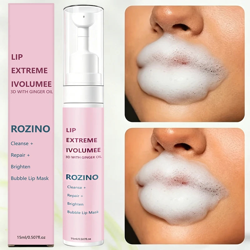 ROZINO 3D Bubble Lip Mask – Plumping, Cleansing & Brightening