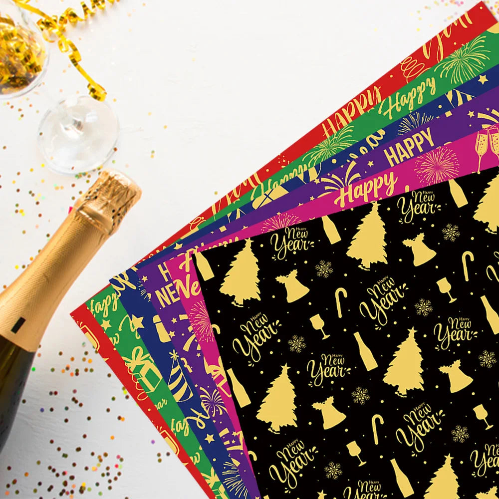 Christmas Kraft Gift Wrapping Paper – Black & Gold 50x70cm