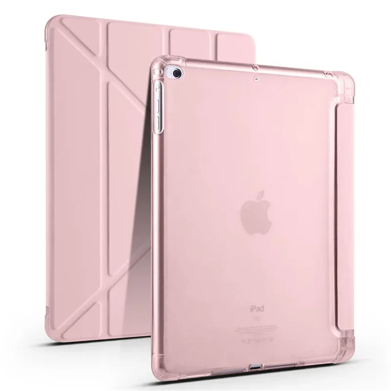 VIGENCIA iPad PU Leather Folio Case with Pen Holder Stand