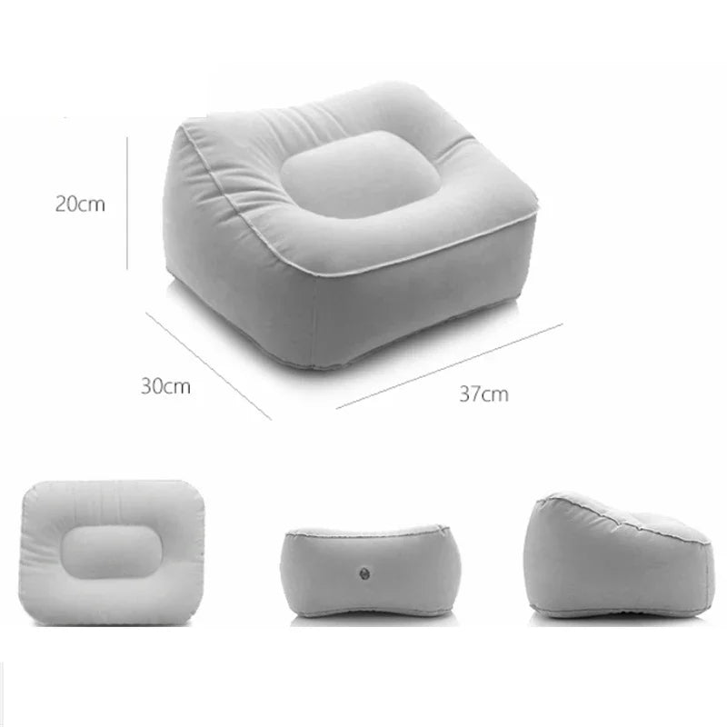 Inflatable Travel Footrest Pillow – Portable Foot Rest Pad