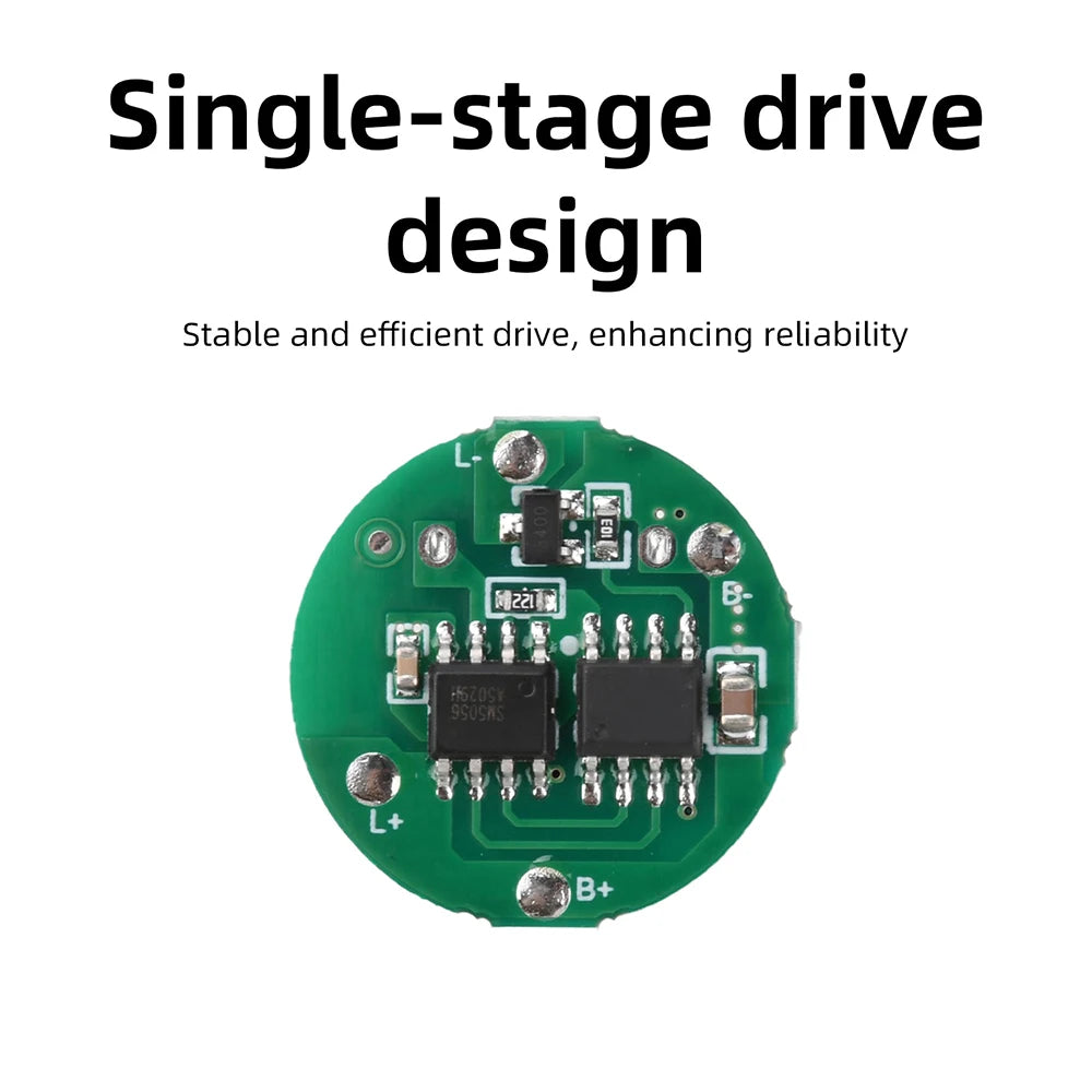 DC 3.7–4.2V Single-Mode 10–20W Torch Driver Board Type-C