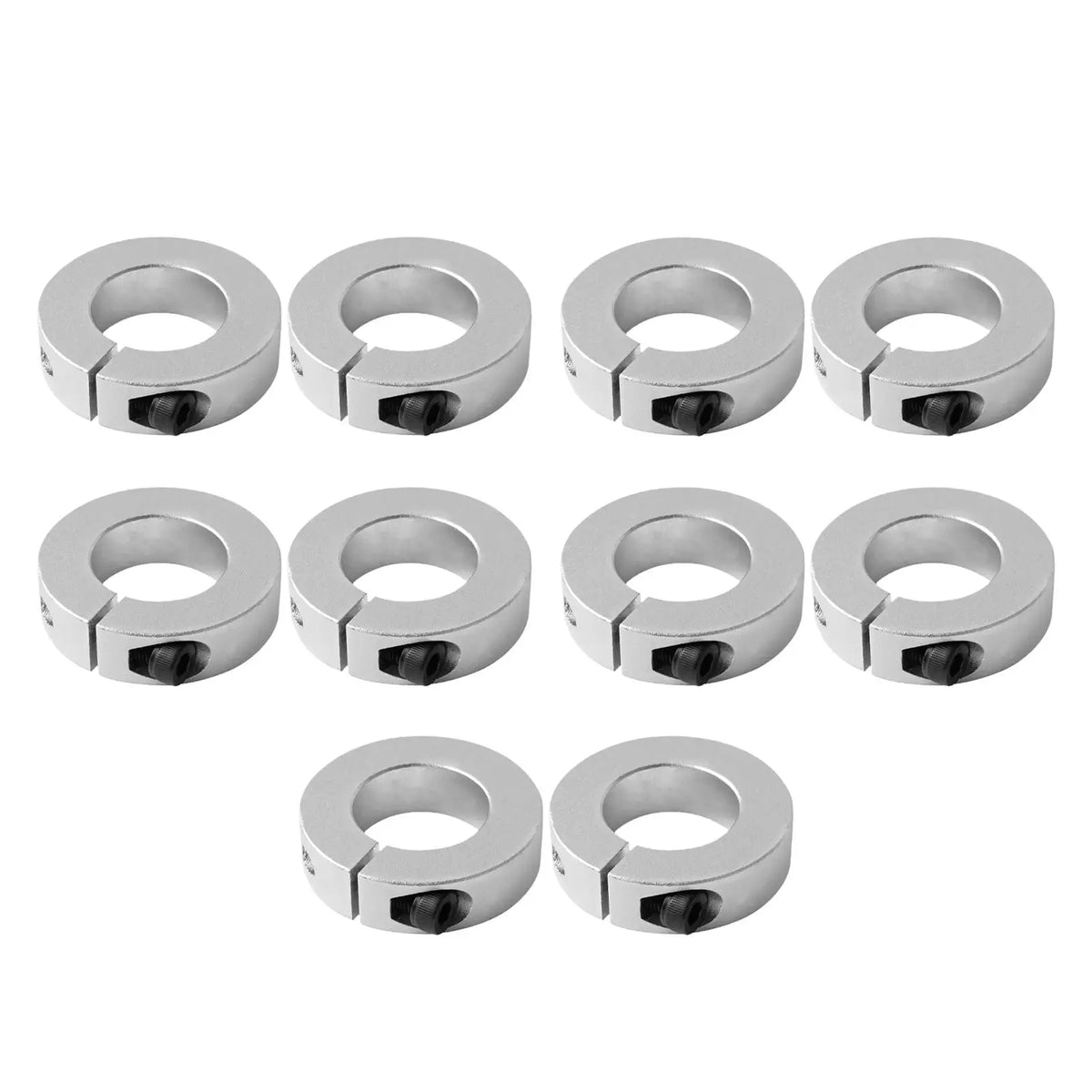 Aluminum Split Shaft Collars 2-Pack | Optical Axis Clamps