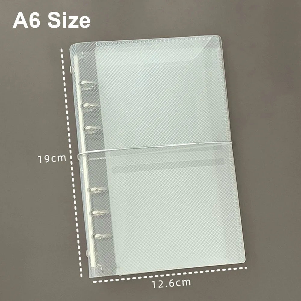 Transparent PP Loose Leaf Notebook Cover | M5 A6 A7 Binder