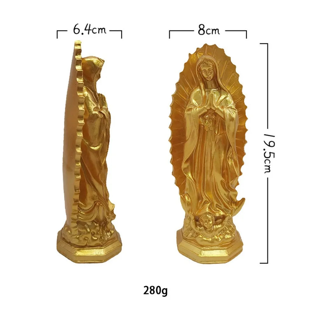 Our Lady of Guadalupe Resin Statue | Mexican Religious Decor