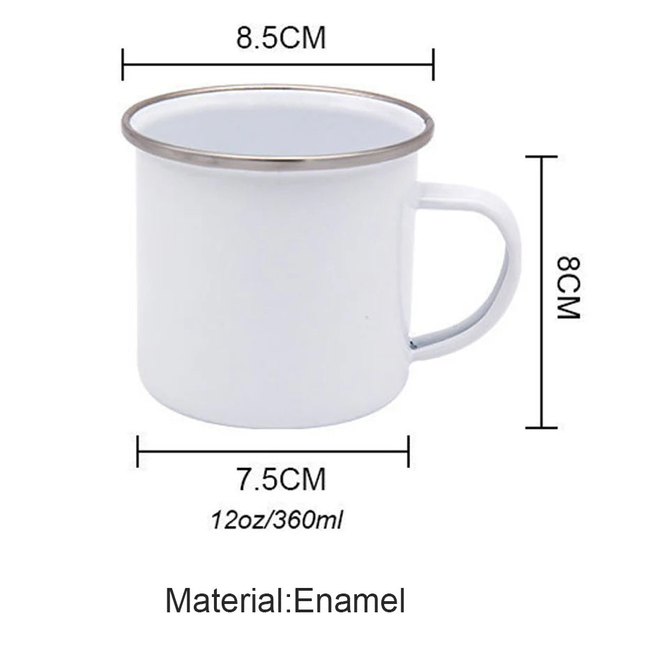 Floral Print Enamel Mug – Camping & Travel Coffee Cup
