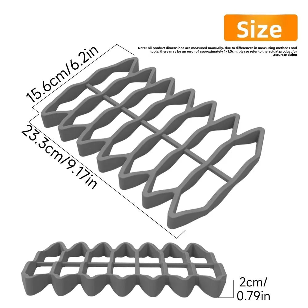 Hollow Silicone Trivet Mat – Heat Resistant Non-Slip Pot Pad