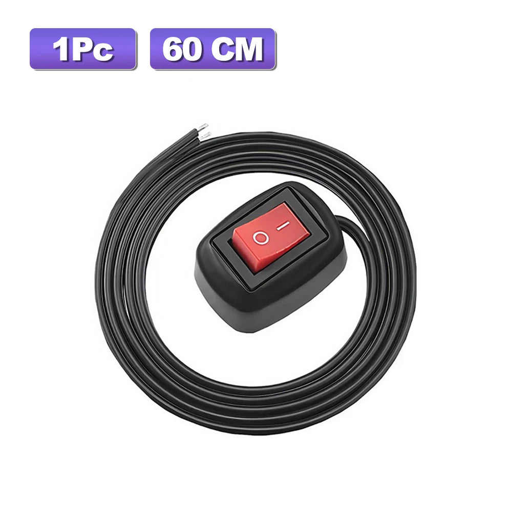 DC 12V Toggle Switch with Cable for Motorcycle & Car Lights