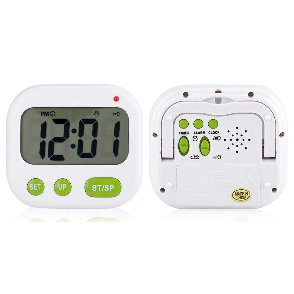 Glow-in-the-Dark Digital Alarm Clock | Vibration & Timer