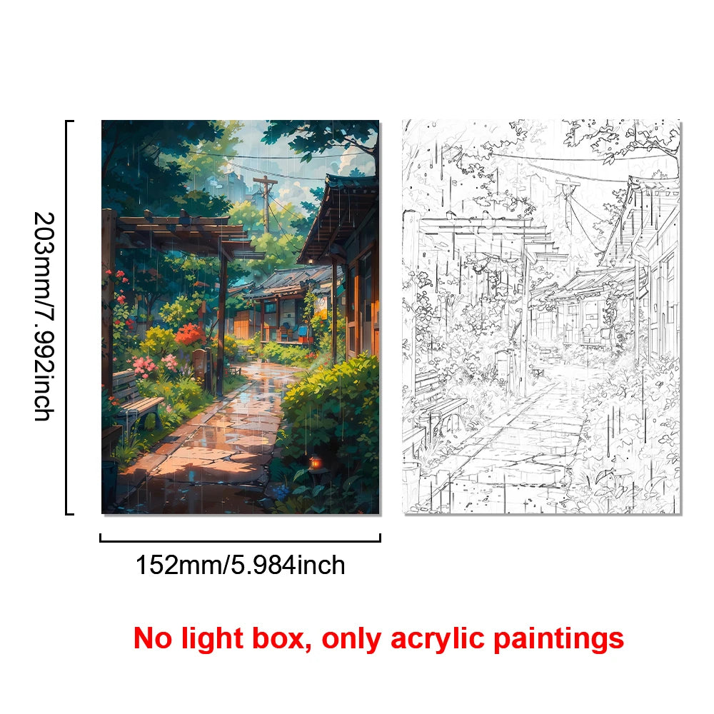 USB LED City Night Scene Light Picture – Wood Frame Wall Art