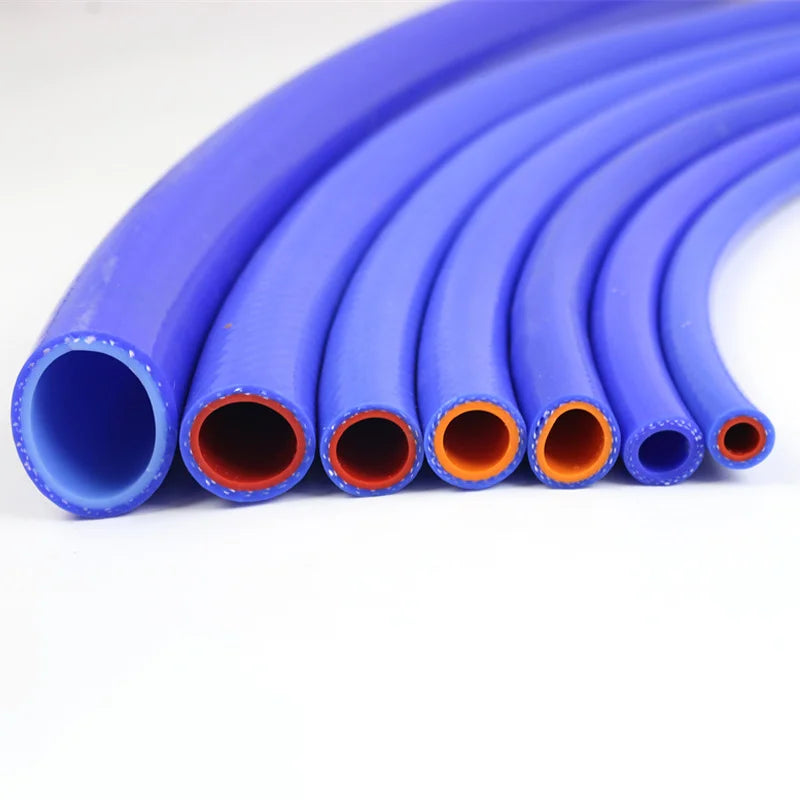 Blue Braided Silicone Hose | High Temp & Pressure – 1M Lot