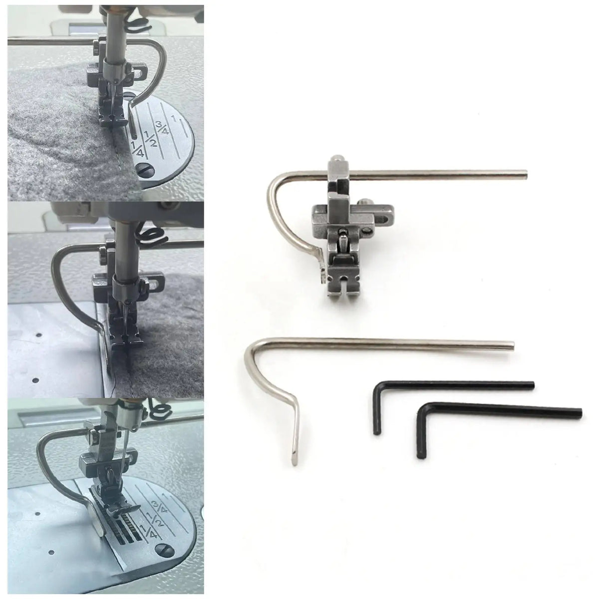 Adjustable Guide Quilter Presser Foot – Steel, Easy Install