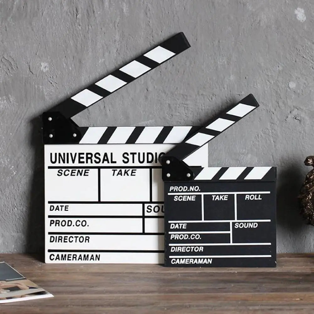 Wooden Director's Clapperboard 30x27cm – Chalk Film Clapboard