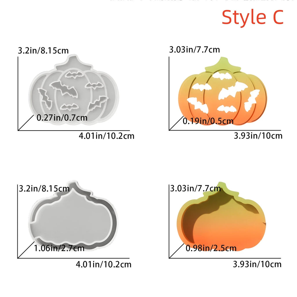 Halloween Pumpkin Silicone Mold – DIY Candle Resin Soap Wax