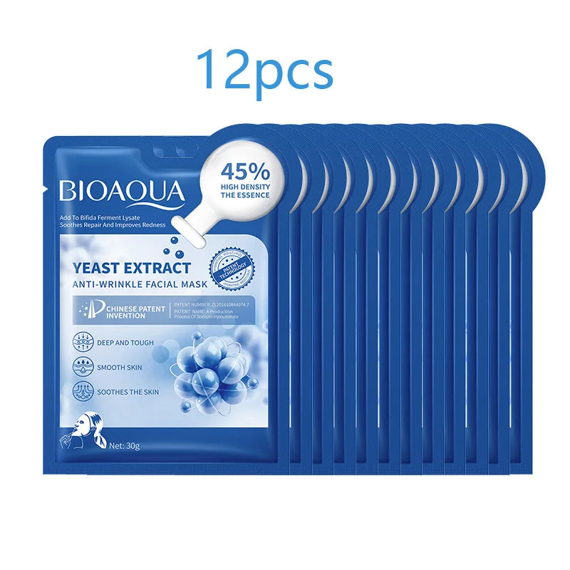 LAIKOU Vitamin B5 & Hyaluronic Acid Sheet Mask Set 12 Pcs