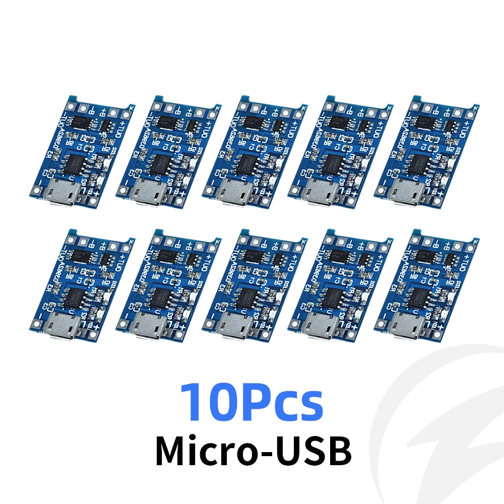 TP4056 18650 Battery Charger Module – Type-C & Micro USB 5V 1A