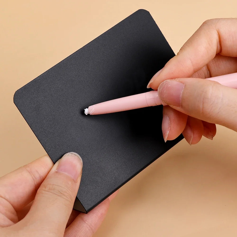Mini Desktop Chalkboard Signs – L-Shaped PVC Table Cards