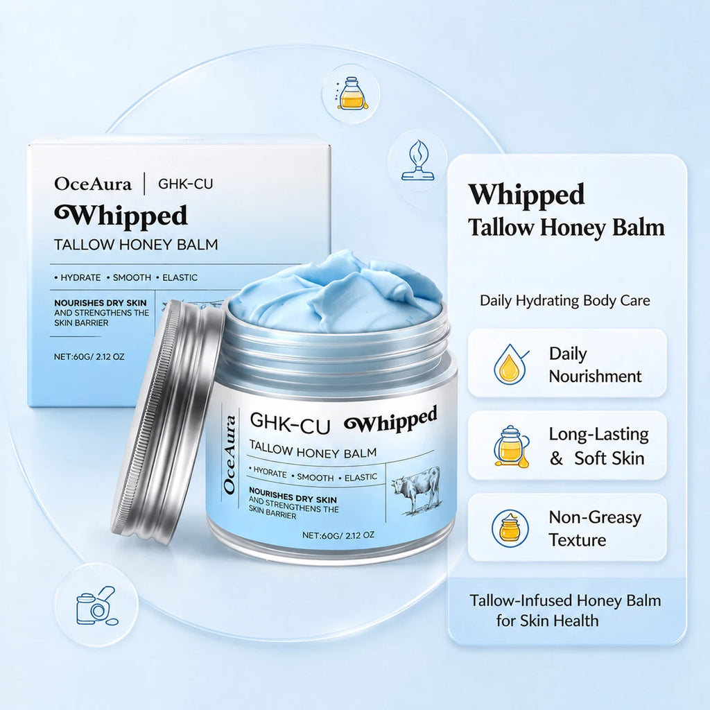 OceAura Tallow & Honey Body Balm – Face & Body Moisturizer