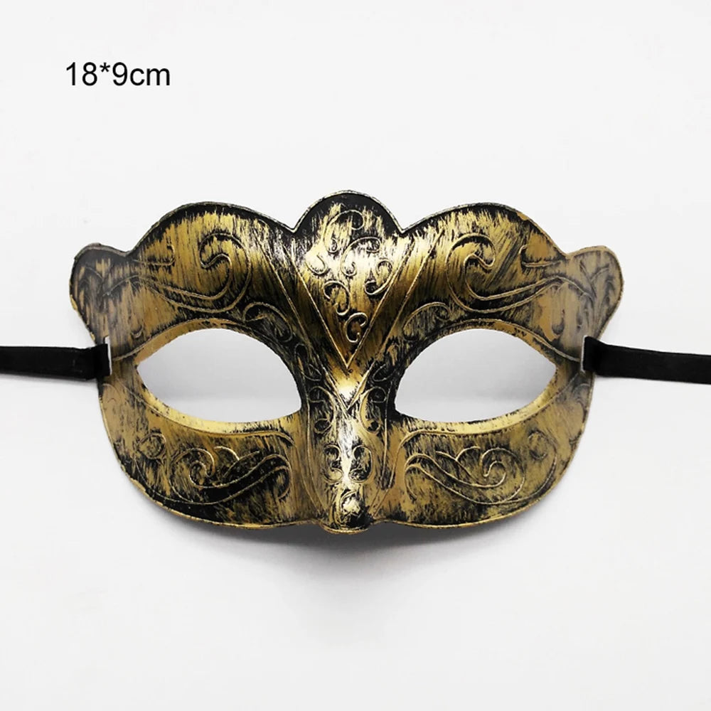 Retro Jazz Masquerade Half Face Mask – Halloween Costume