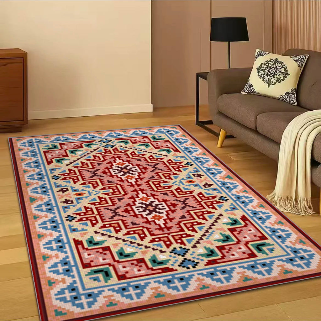 VIKAMA Moroccan Persian Area Rug – Non-Slip Floor Mat
