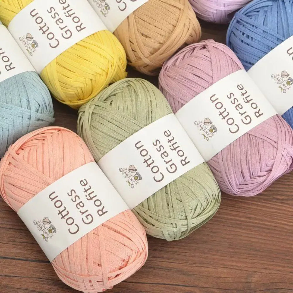 Multicolour Raffia Yarn – DIY Crochet, Knitting & Gift Wrap