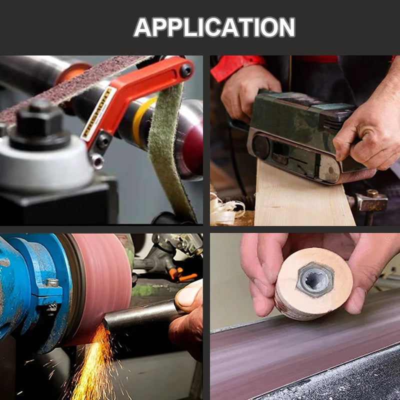 5-Pack 2x72" Sanding Belts P40–P1500 | Belt Sander & Knife Grinder