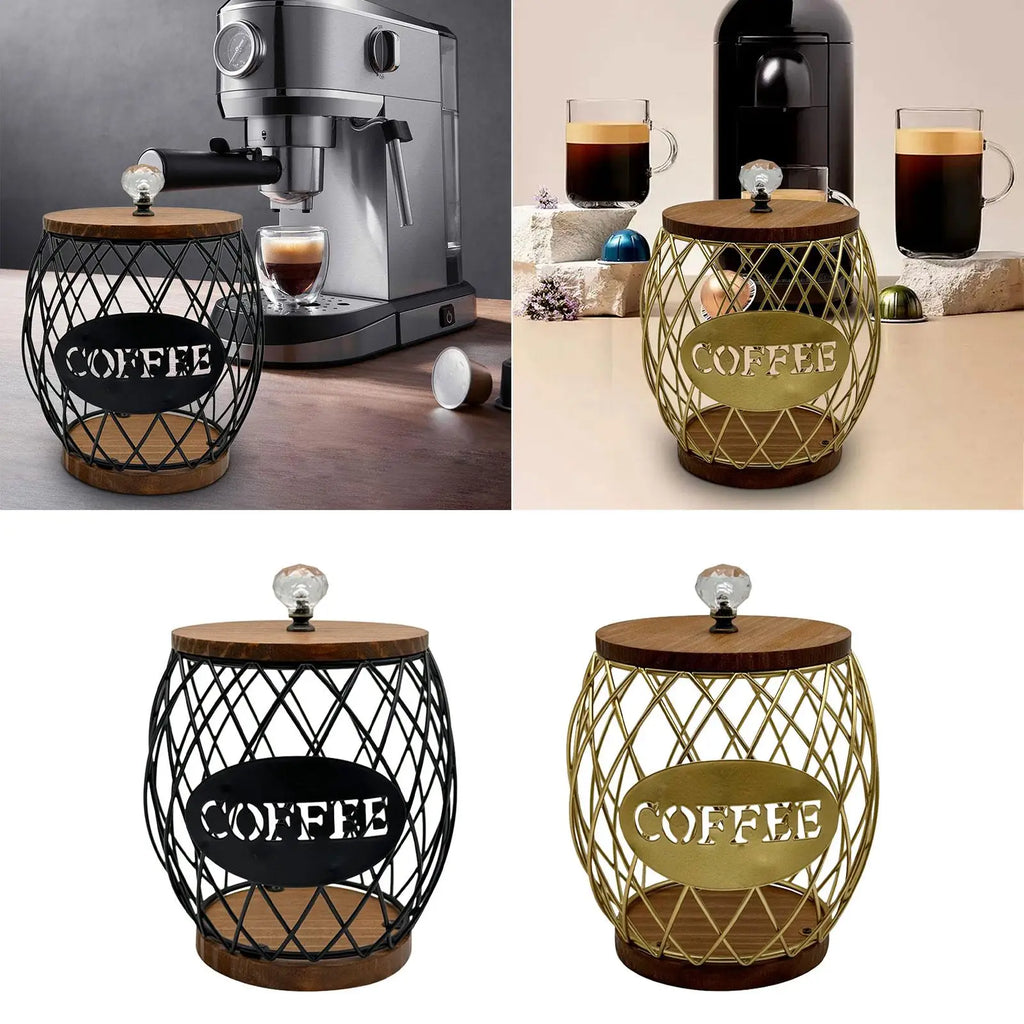 Kesoto Coffee Pod Holder Organizer – Large Capacity Basket