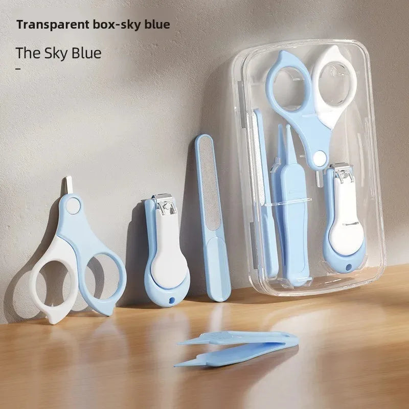 4-Piece Baby Nail Clipper Set – Safe Stainless Steel Trimmer