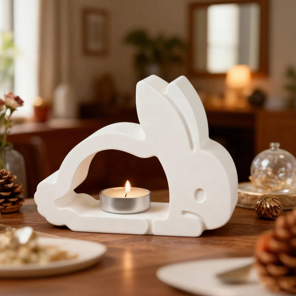 Hollow Rabbit Silicone Mold – DIY Easter Candle Holder Craft