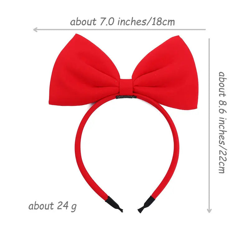 Sequin Bow Christmas Headband | Oversized 3D Hair Accessory