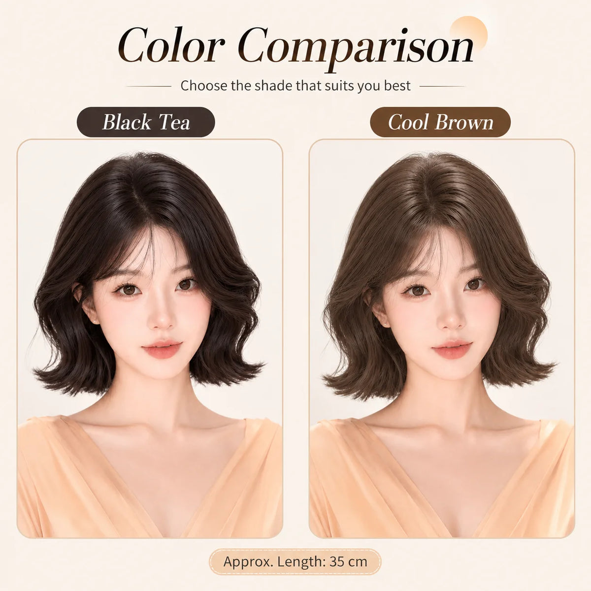 French Style Short Curly Synthetic Wig – Fluffy Face-Shaping