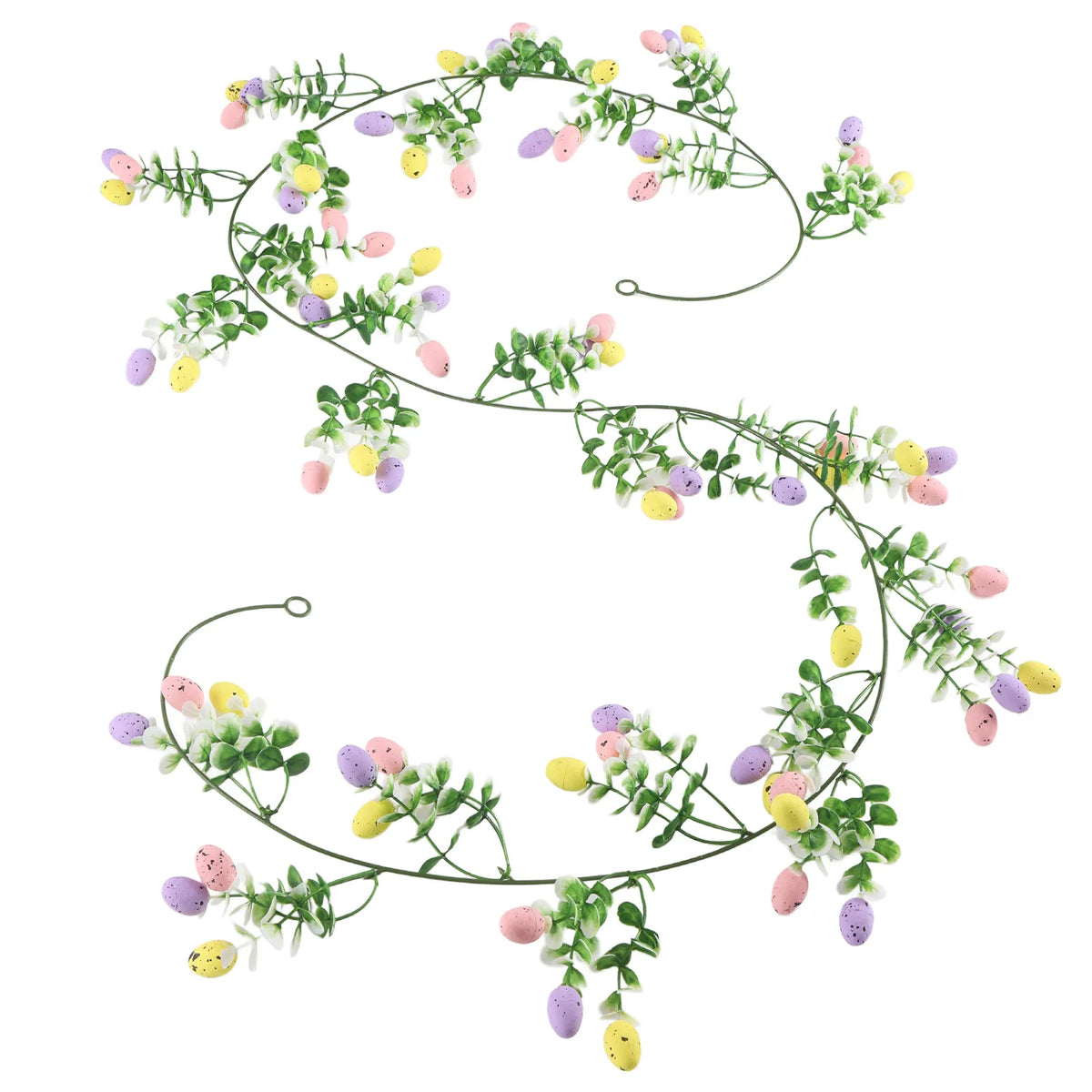 82-Inch Easter Egg Eucalyptus Garland | Spring Home Decor