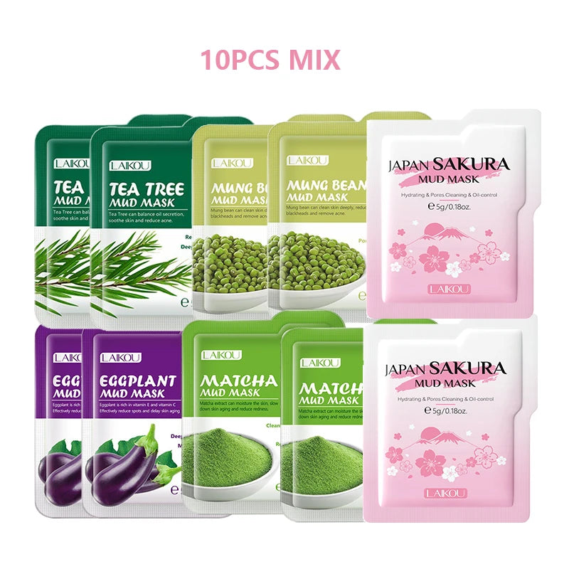 LAIKOU Sakura Mud Face Mask – Oil Control & Pore Minimizing