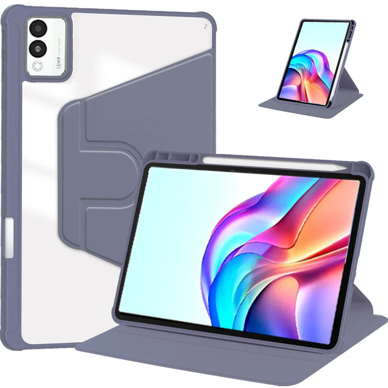 Tecno Megapad 11 Case – 360° Rotating Stand & Pencil Holder