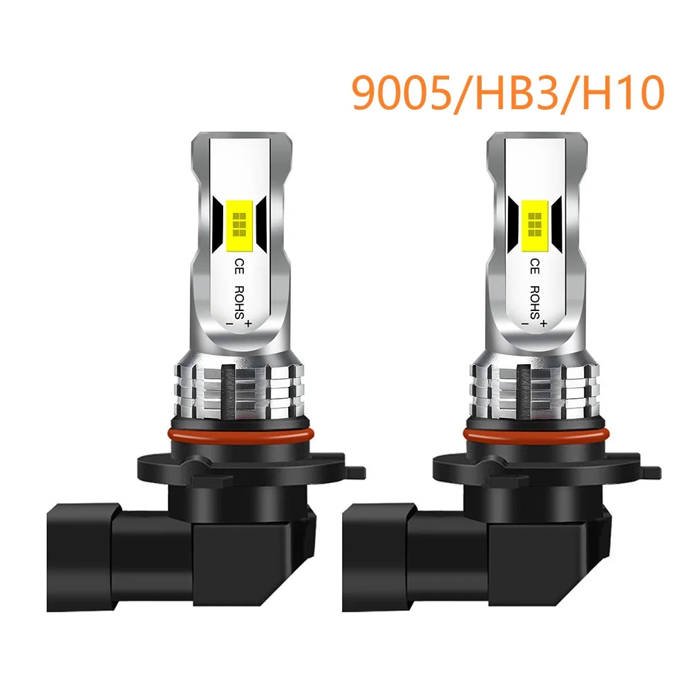 2-Pack CSP LED Headlight Bulbs H4 H7 H11 Plug & Play 50000LM