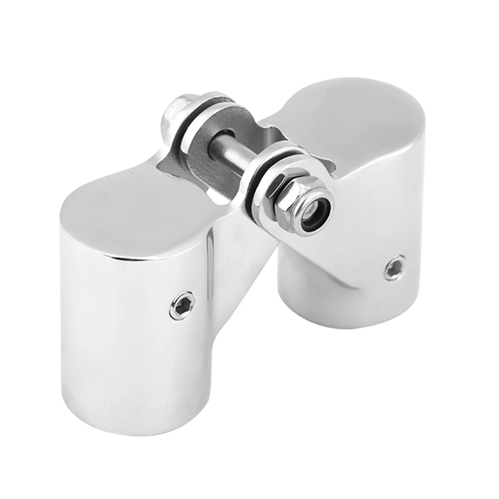 316 Marine-Grade SS Folding Pipe Connector | Boat Railing Fitting