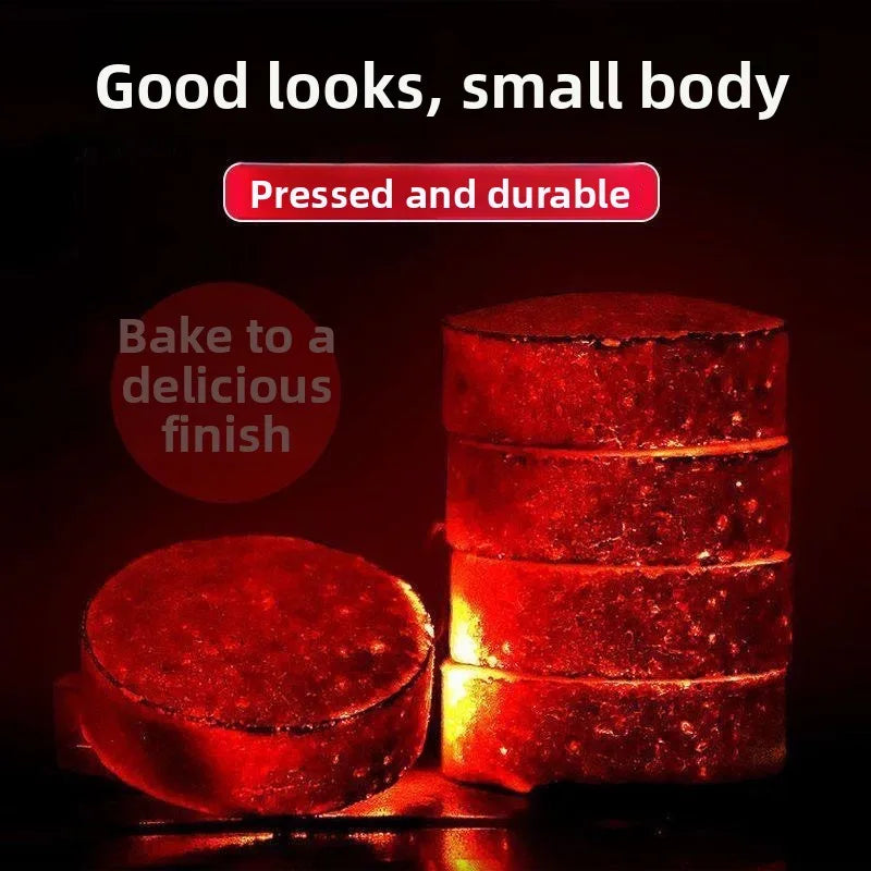 Smokeless BBQ Fruit Charcoal 33mm – Quick Ignition Tablets