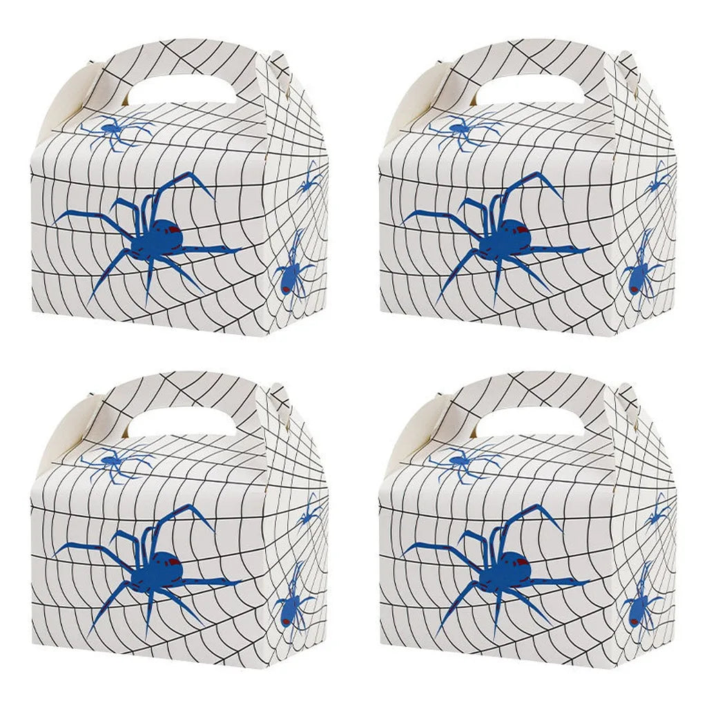 Halloween Spider Gift Boxes with Handle – 50pcs Pack