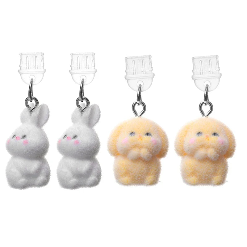 USB-C Dust Plug Bunny Pendant – Phone Port Cover Charm